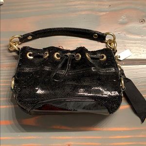 Small coach sequin hand bag